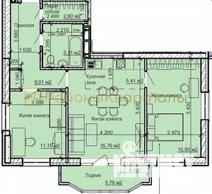 2-к квартира, вторичка, 66м2, 5/26 этаж