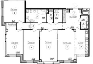 5-к квартира, вторичка, 90м2, 7/9 этаж