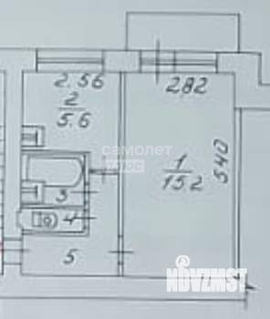 1-к квартира, вторичка, 30м2, 2/9 этаж