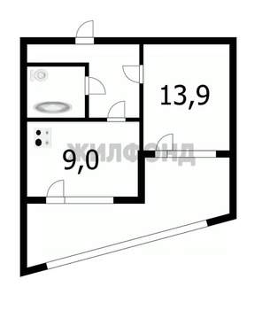 1-к квартира, вторичка, 37м2, 3/10 этаж