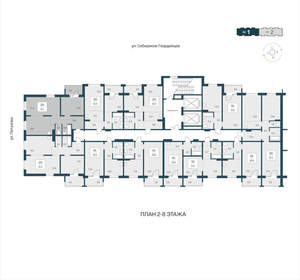 2-к квартира, вторичка, 61м2, 7/17 этаж