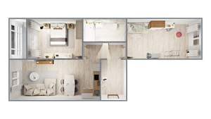 2-к квартира, вторичка, 71м2, 12/14 этаж