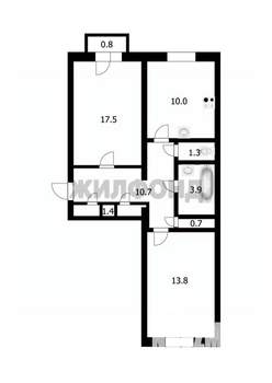 2-к квартира, вторичка, 59м2, 4/4 этаж