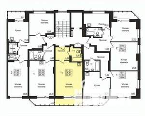 Студия квартира, строящийся дом, 37м2, 3/10 этаж