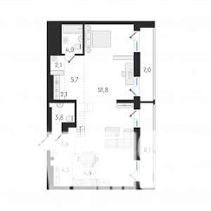 3-к квартира, вторичка, 102м2, 18/18 этаж