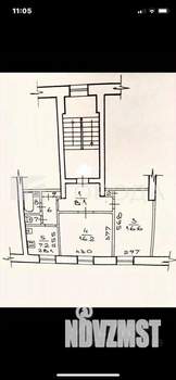 2-к квартира, вторичка, 54м2, 2/3 этаж