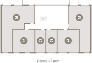 Студия квартира, вторичка, 22м2, 1/23 этаж