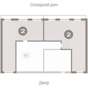 2-к квартира, вторичка, 73м2, 9/9 этаж