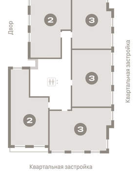 2-к квартира, вторичка, 72м2, 6/15 этаж