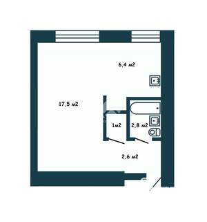 1-к квартира, вторичка, 30м2, 2/9 этаж