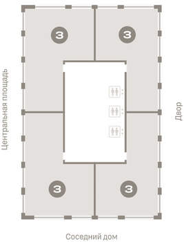 3-к квартира, вторичка, 135м2, 23/23 этаж
