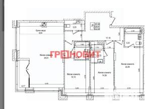 3-к квартира, вторичка, 130м2, 3/28 этаж