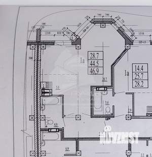1-к квартира, сданный дом, 44м2, 17/18 этаж
