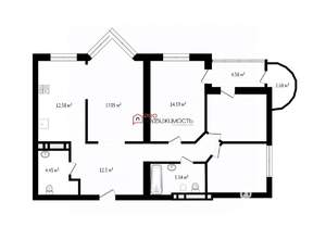 3-к квартира, вторичка, 88м2, 4/12 этаж