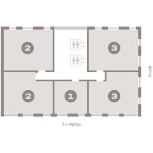 2-к квартира, вторичка, 74м2, 11/14 этаж