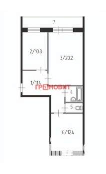 3-к квартира, вторичка, 59м2, 5/17 этаж