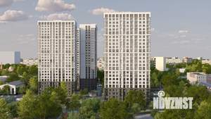 2-к квартира, строящийся дом, 41м2, 16/25 этаж