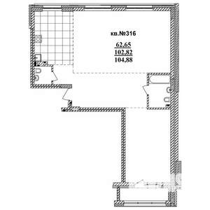 3-к квартира, вторичка, 105м2, 2/6 этаж