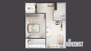 1-к квартира, вторичка, 42м2, 6/17 этаж