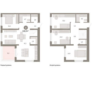4-к квартира, вторичка, 137м2, 15/15 этаж