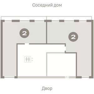 2-к квартира, вторичка, 82м2, 9/9 этаж