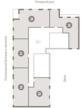 1-к квартира, вторичка, 50м2, 9/9 этаж