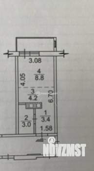 Студия квартира, вторичка, 20м2, 14/16 этаж