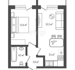 2-к квартира, вторичка, 39м2, 7/10 этаж