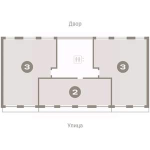 2-к квартира, вторичка, 75м2, 8/9 этаж