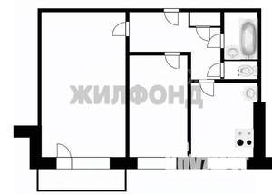 2-к квартира, вторичка, 43м2, 6/9 этаж