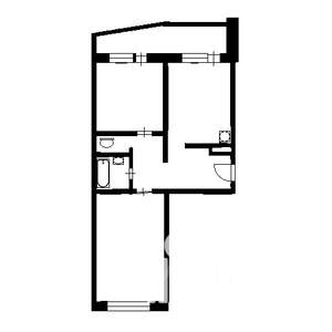 2-к квартира, вторичка, 65м2, 1/17 этаж