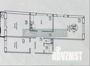 3-к квартира, сданный дом, 87м2, 3/10 этаж