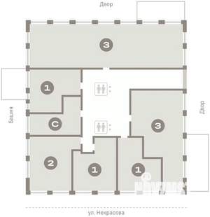 4-к квартира, вторичка, 172м2, 3/17 этаж