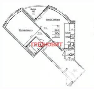1-к квартира, вторичка, 35м2, 15/16 этаж