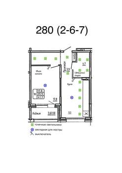 1-к квартира, вторичка, 42м2, 6/25 этаж