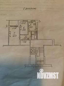 2-к квартира, вторичка, 43м2, 1/9 этаж
