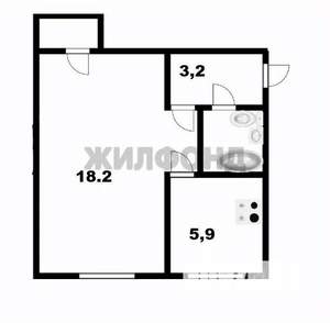 1-к квартира, вторичка, 32м2, 2/5 этаж