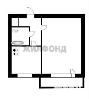 1-к квартира, вторичка, 31м2, 8/9 этаж