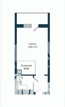 Студия квартира, вторичка, 33м2, 12/17 этаж
