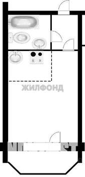 1-к квартира, вторичка, 19м2, 12/17 этаж