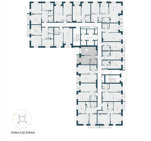1-к квартира, вторичка, 39м2, 24/25 этаж