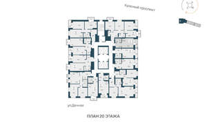 Студия квартира, вторичка, 28м2, 20/30 этаж