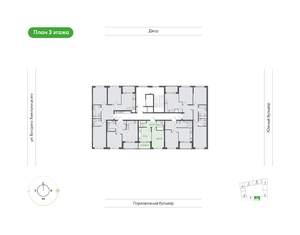 1-к квартира, вторичка, 33м2, 3/11 этаж