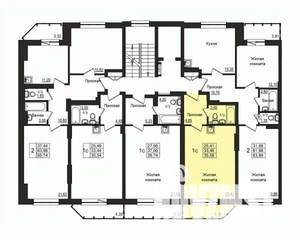 Студия квартира, строящийся дом, 33м2, 2/10 этаж