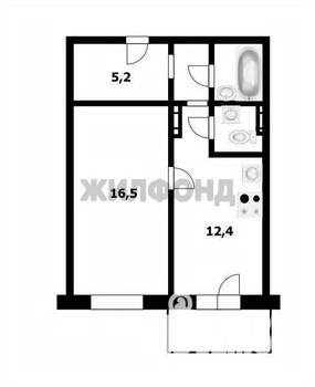 1-к квартира, вторичка, 45м2, 10/10 этаж