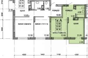1-к квартира, вторичка, 36м2, 13/20 этаж