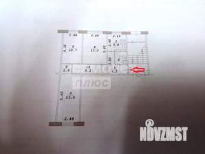 3-к квартира, вторичка, 58м2, 1/4 этаж