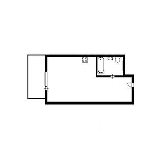 1-к квартира, вторичка, 36м2, 6/25 этаж