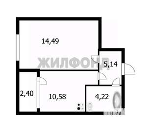 1-к квартира, вторичка, 35м2, 11/24 этаж