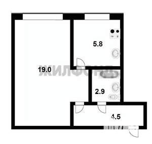 1-к квартира, вторичка, 32м2, 3/5 этаж